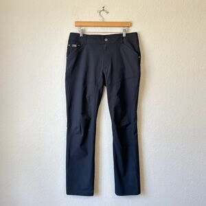 KUHL Silencr Pants Black Straight Ripstop Stretch Hiking Outdoor